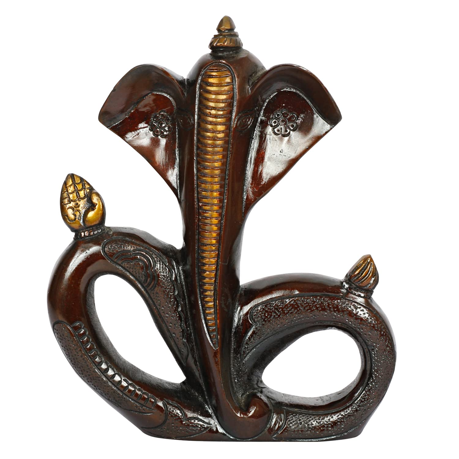 Brass Modern Art Infinite Loop Ganesh