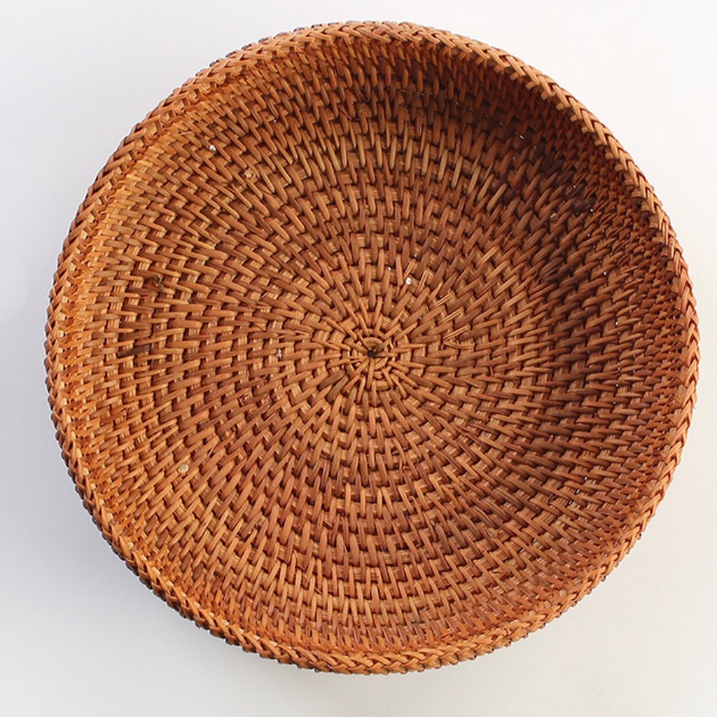 Handmade Cane Round Tray