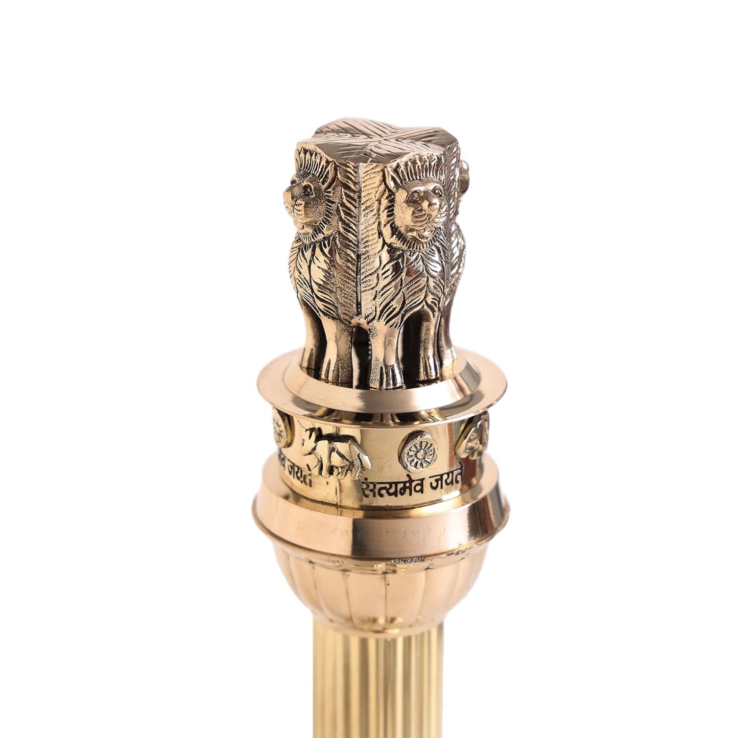 Brass Ashoka Pillar Table Decor-ArtyCraftz.com