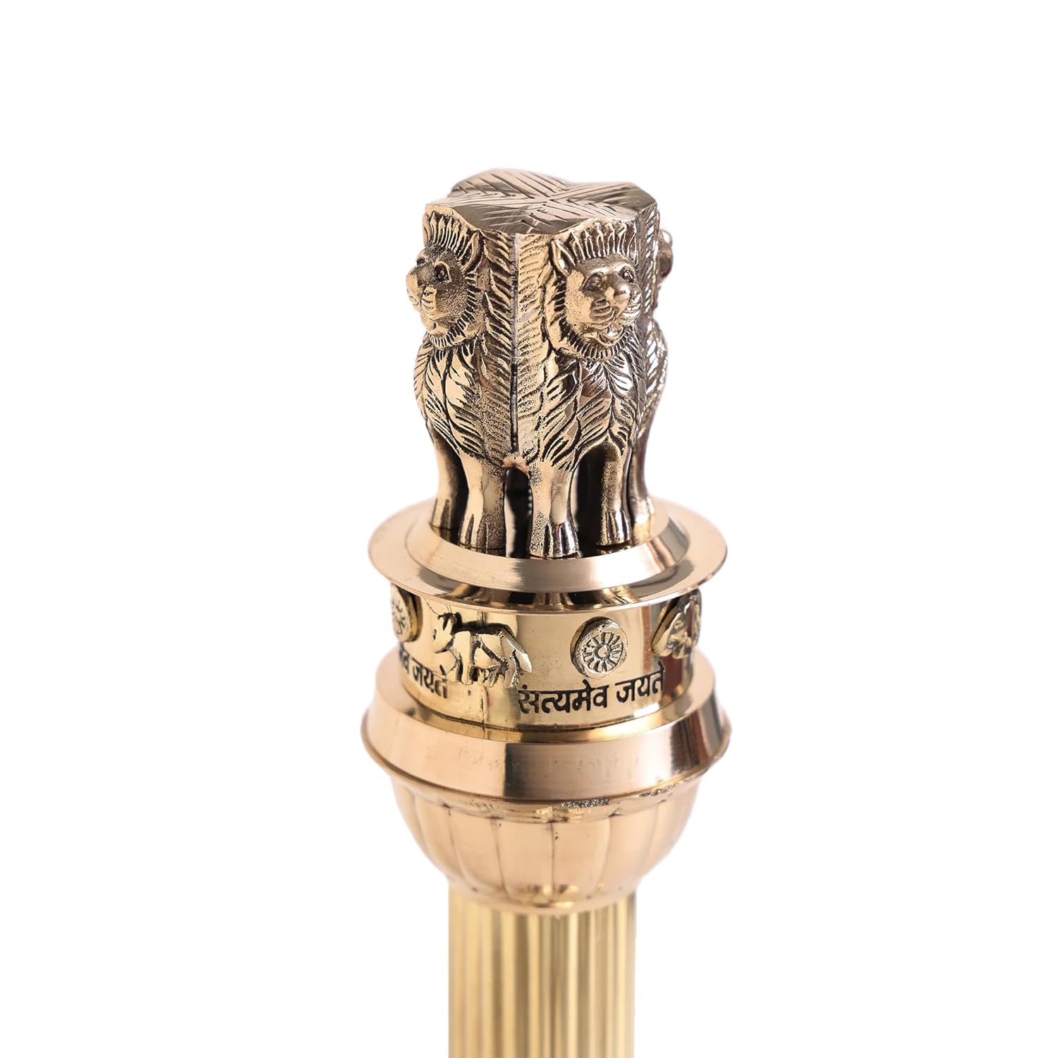 Brass Ashoka Pillar Table Decor-ArtyCraftz.com