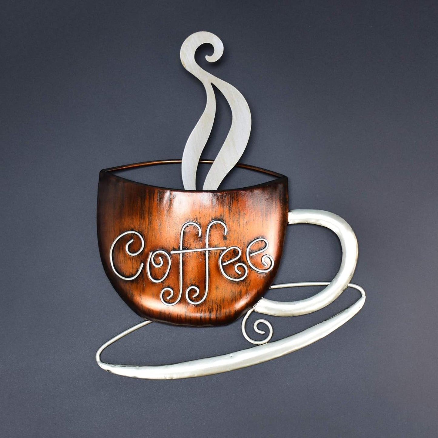 Metal Coffee Cup Wall Decor