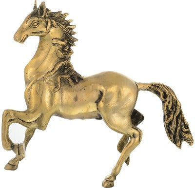 Brass Running Horse Idol Gold