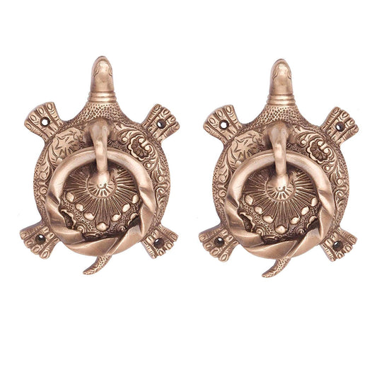 Brass Tortoise Door Knocker 15 x 10 Cm