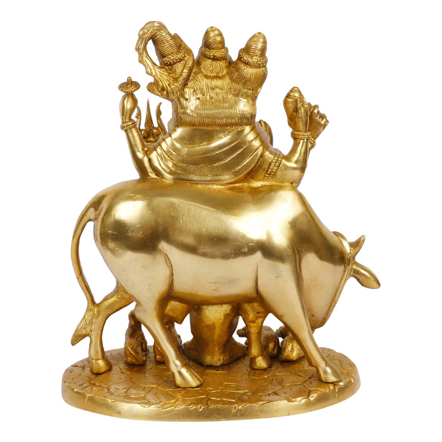 Brass Dattatreya Idol – 8 Inch Divine Statue