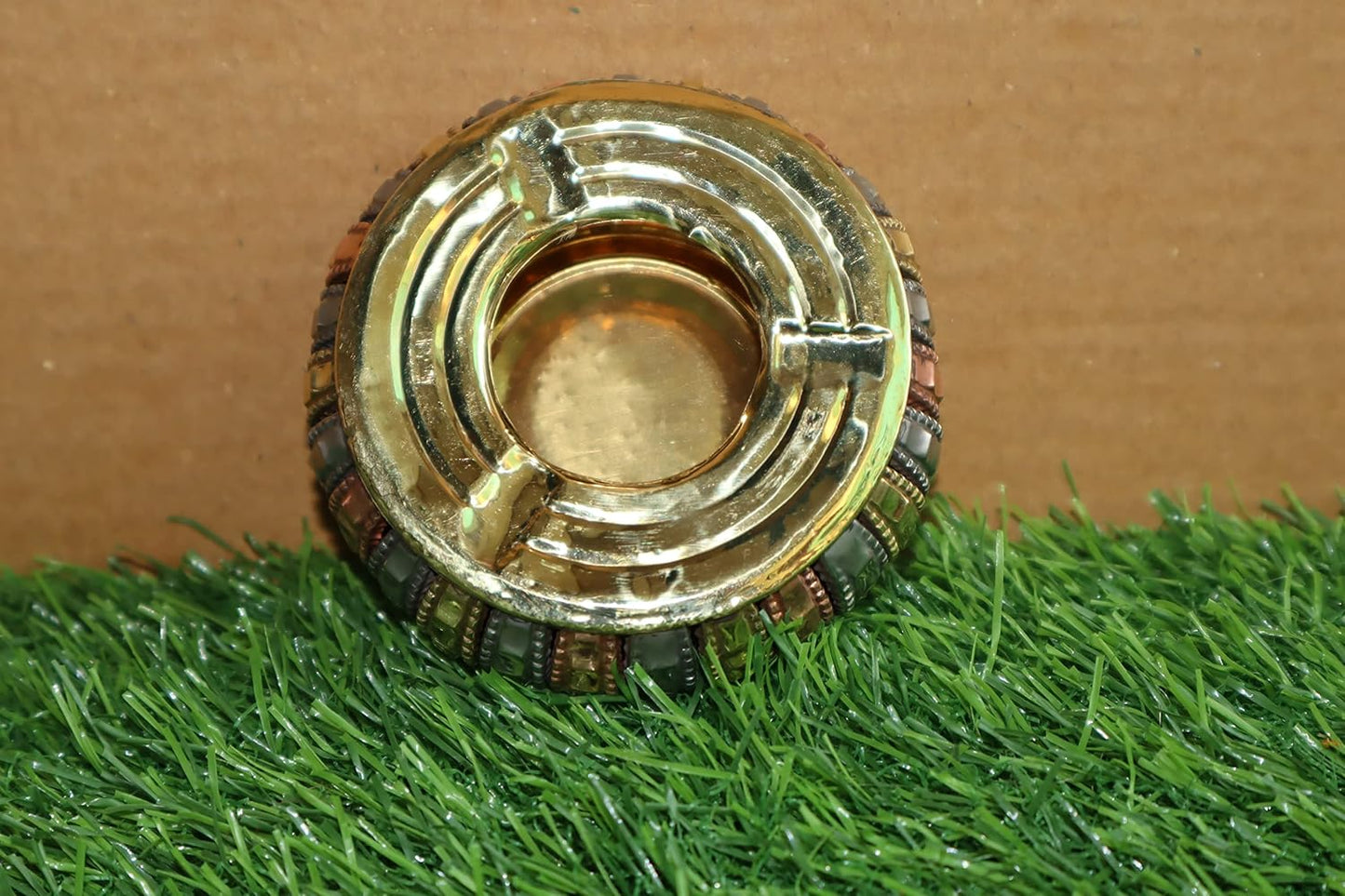 Handcrafted Brass Ashtray for Table Decor and Gifting