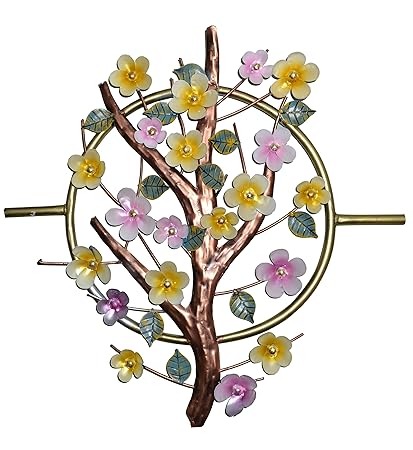 Amazing Metal Flower with leaves and Branch Art for Decor