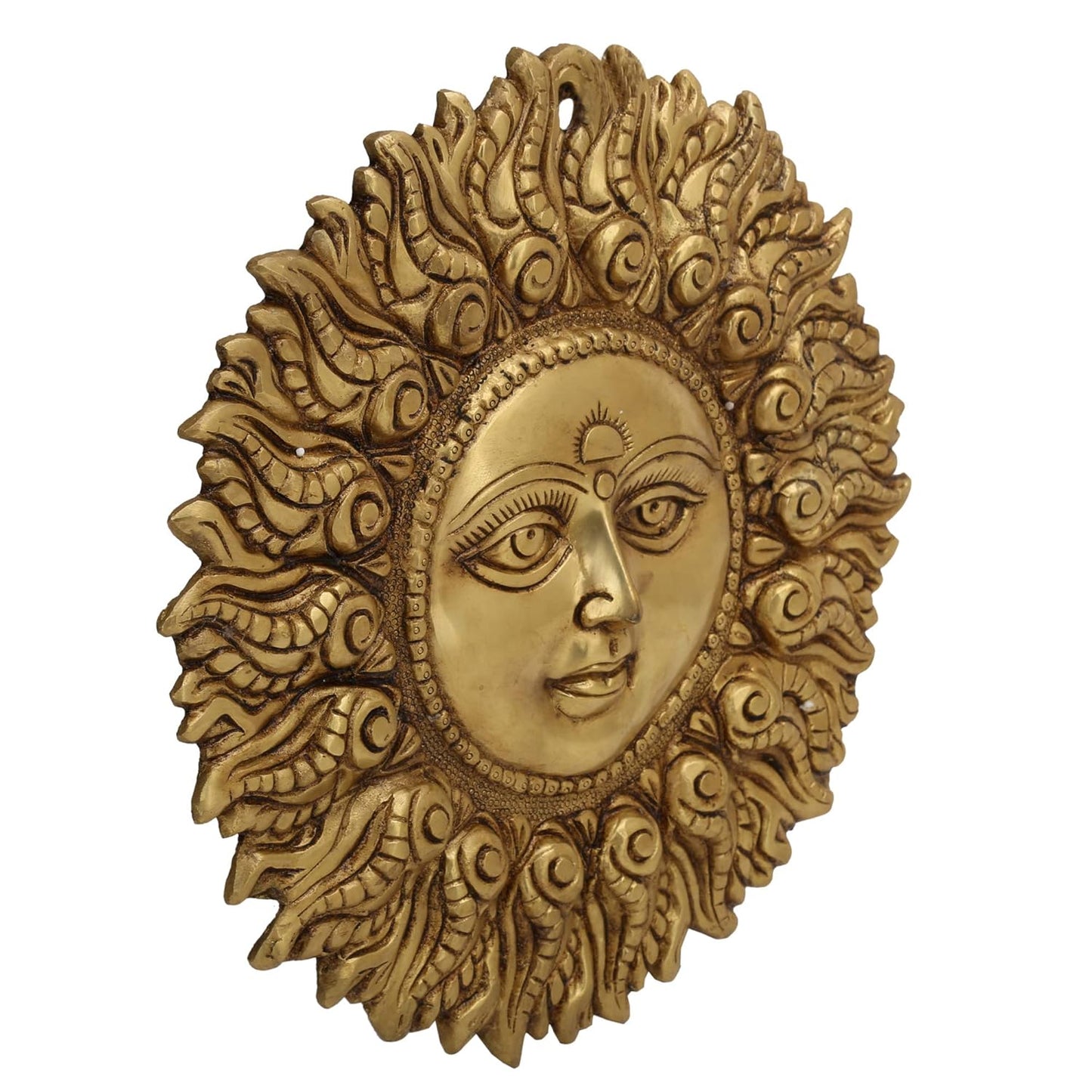 Brass Sun God Wall Hanging – 30 x 30 x 3 cm