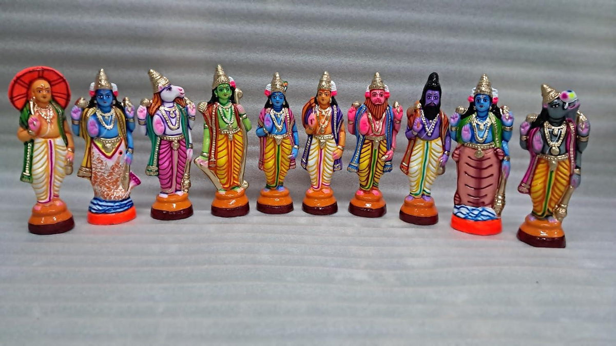 Clay Dasavatharam Set