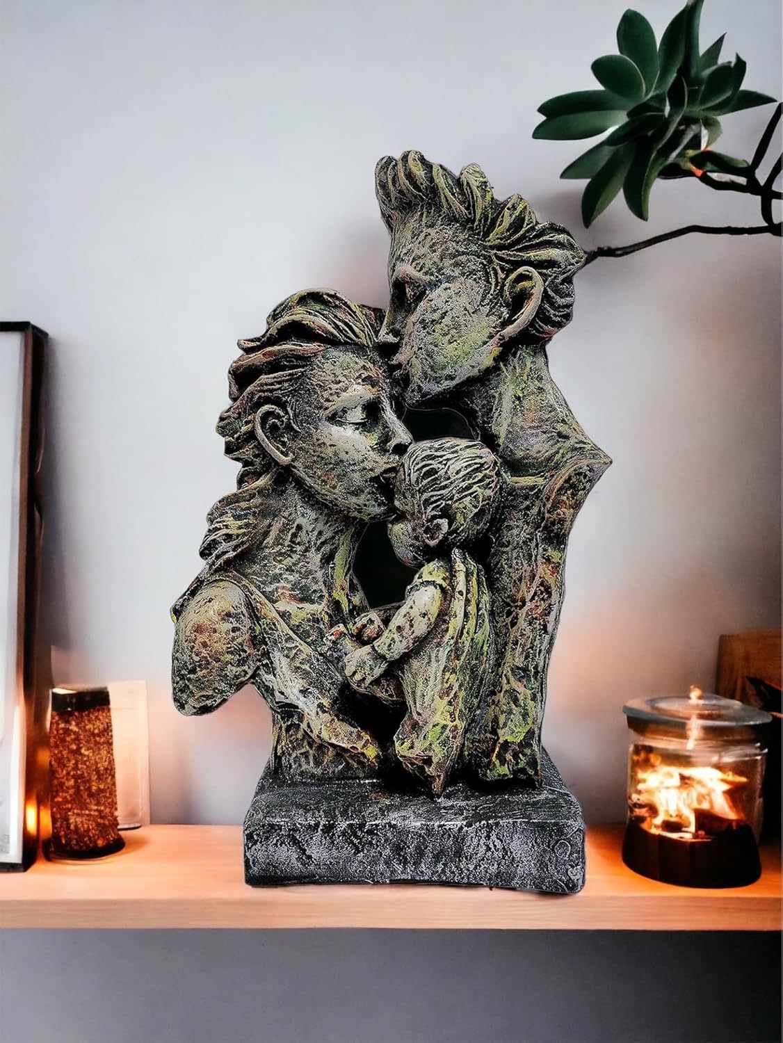 Mother and Father Love Resin Statue