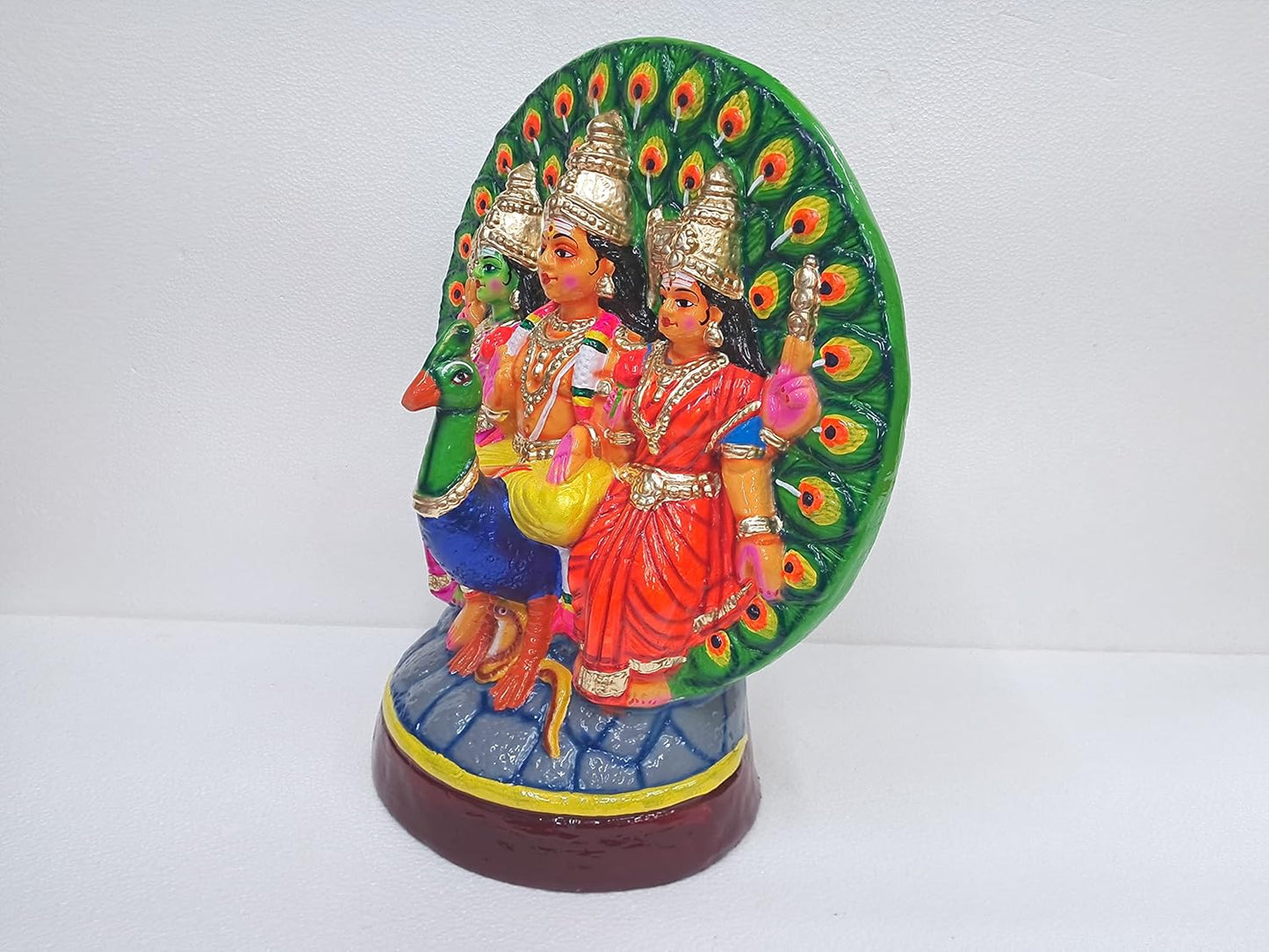 Murugan, Valli, Deivanai, 1.5 feet Paper Mache Golu Doll