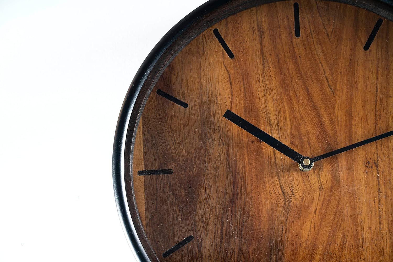 Zoya Wooden Polished Wall Clock-ArtyCraftz.com