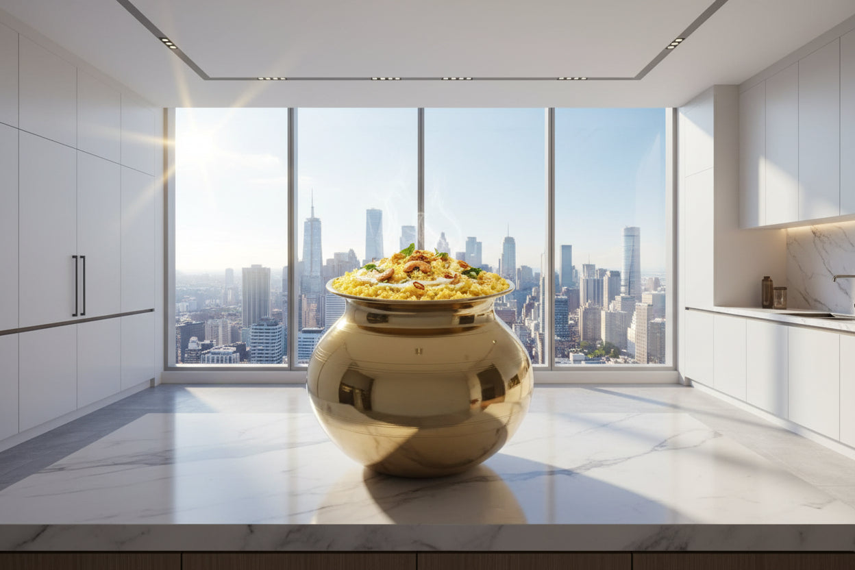 Traditional Brass Pongal Panai-ArtyCraftz.com