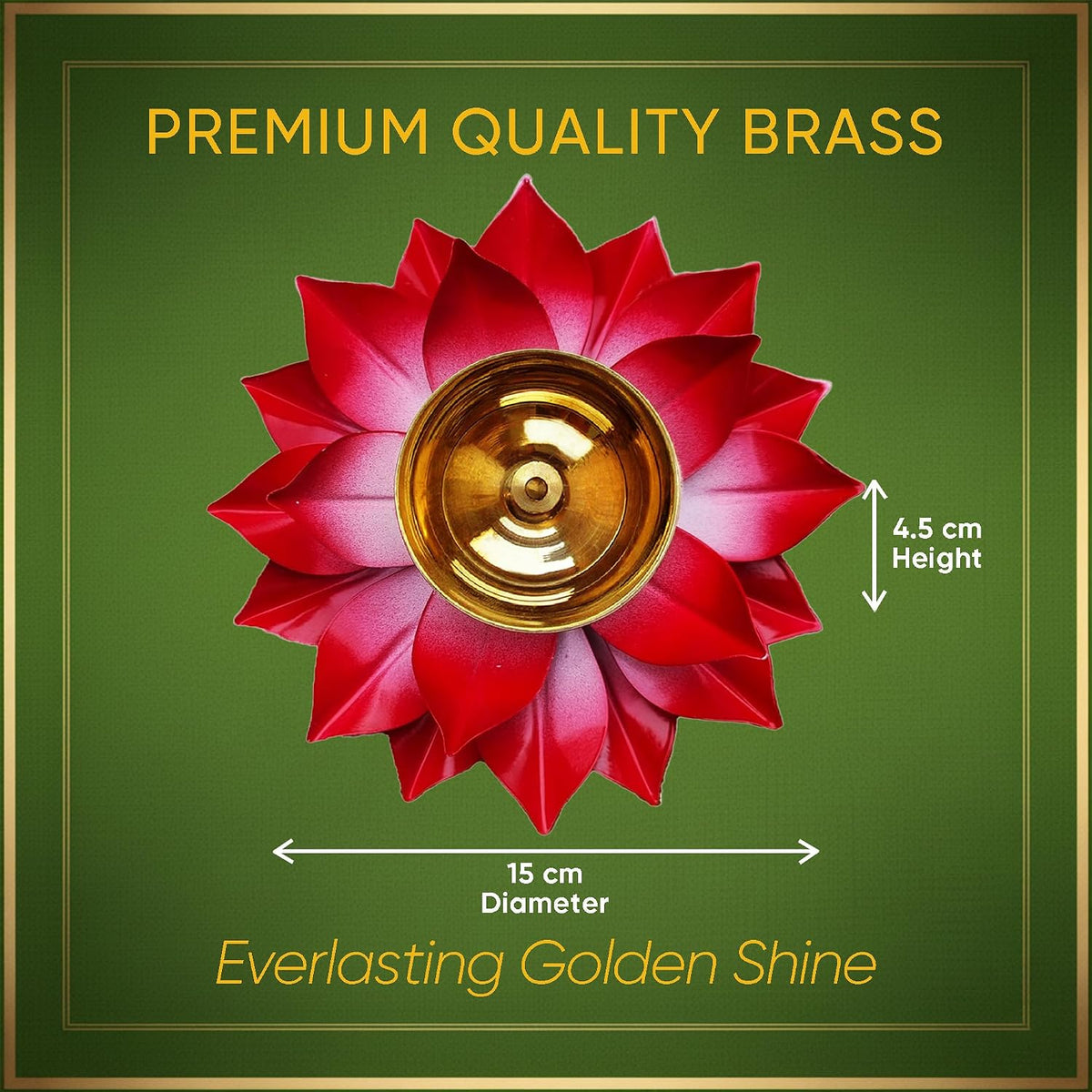 Brass Lotus Brass Lotus Diya lamp