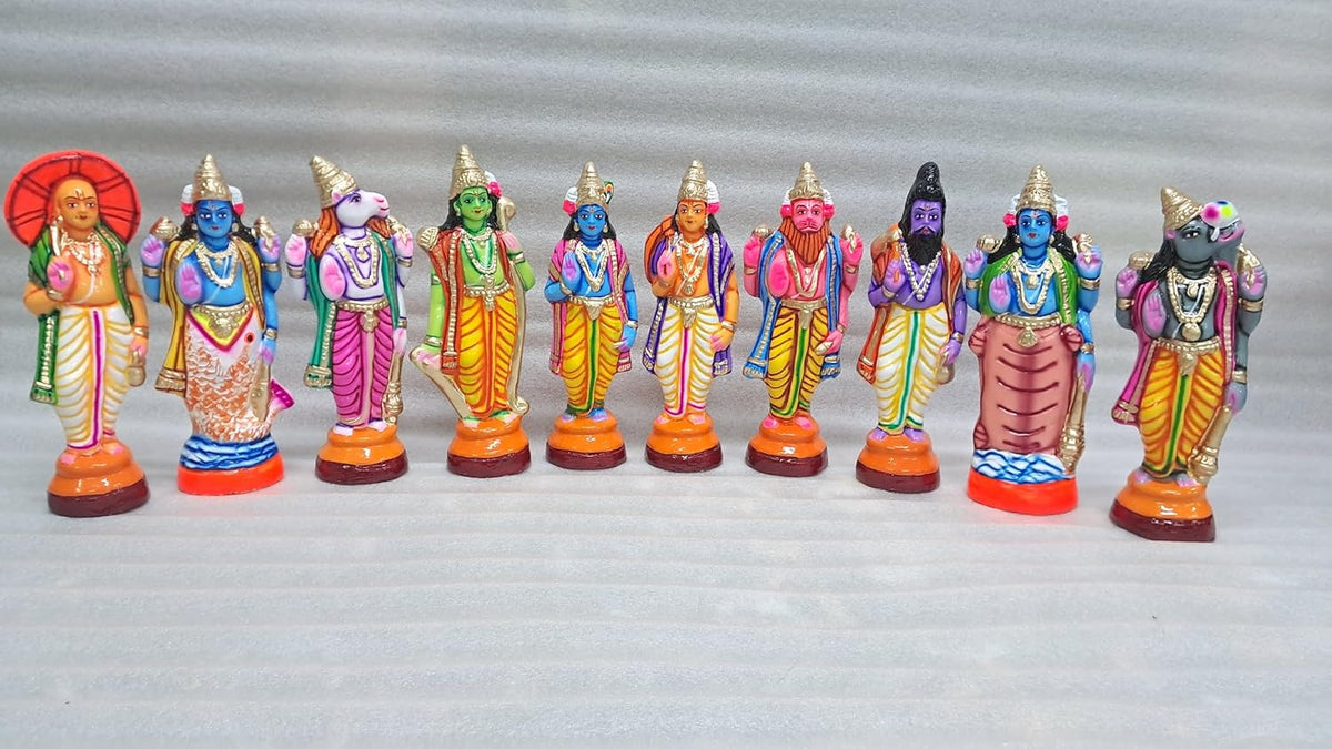 Clay Dasavatharam Set
