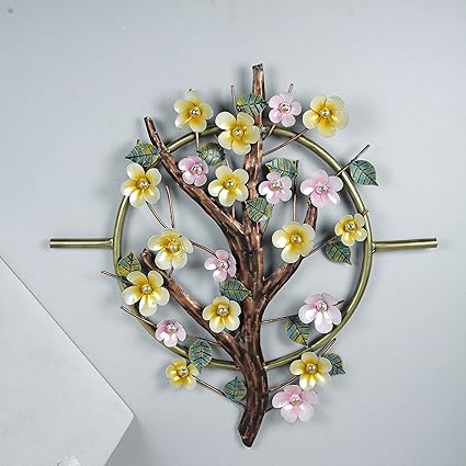 Amazing Metal Flower with leaves and Branch Art for Decor