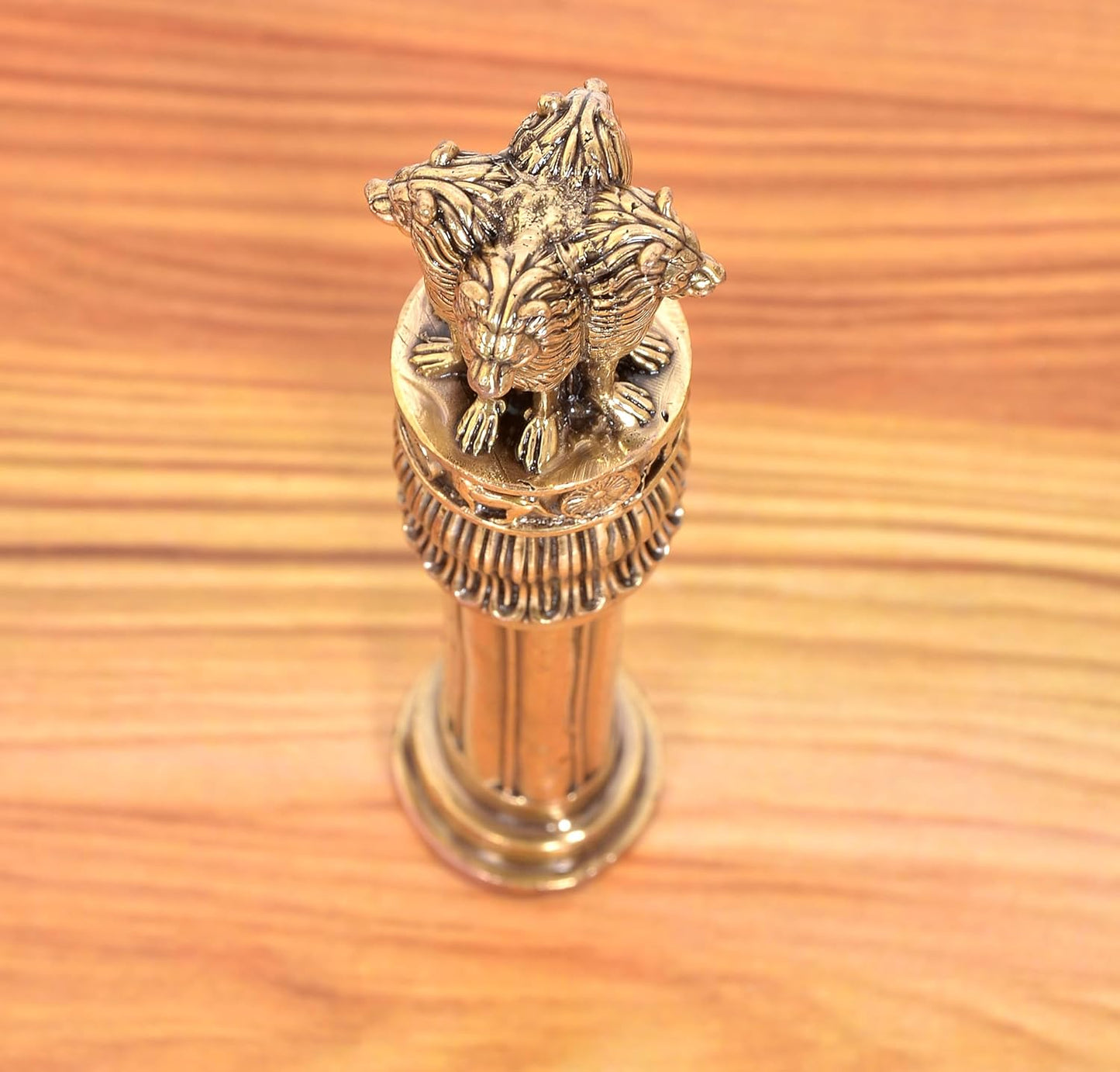 Bronze Ashoka Pillar Showpiece-ArtyCraftz.com