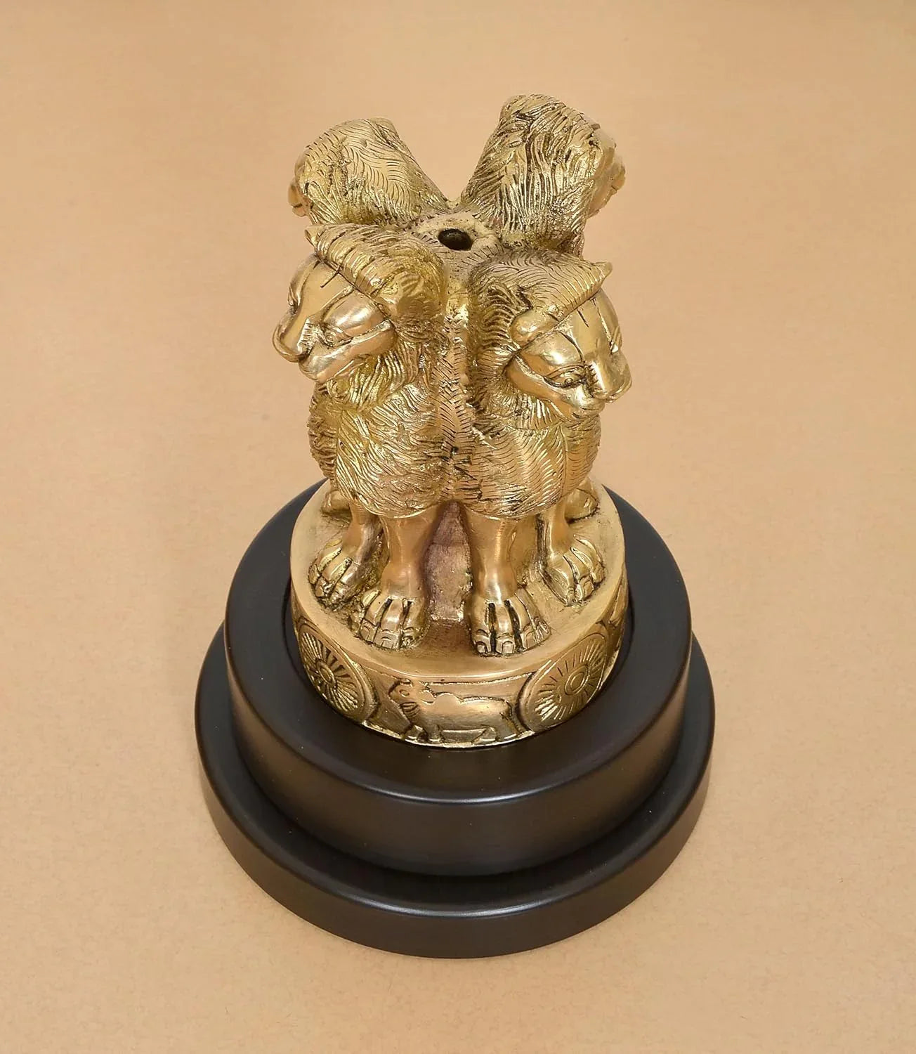 Ashoka Lion Capital Brass Showpiece-ArtyCraftz.com