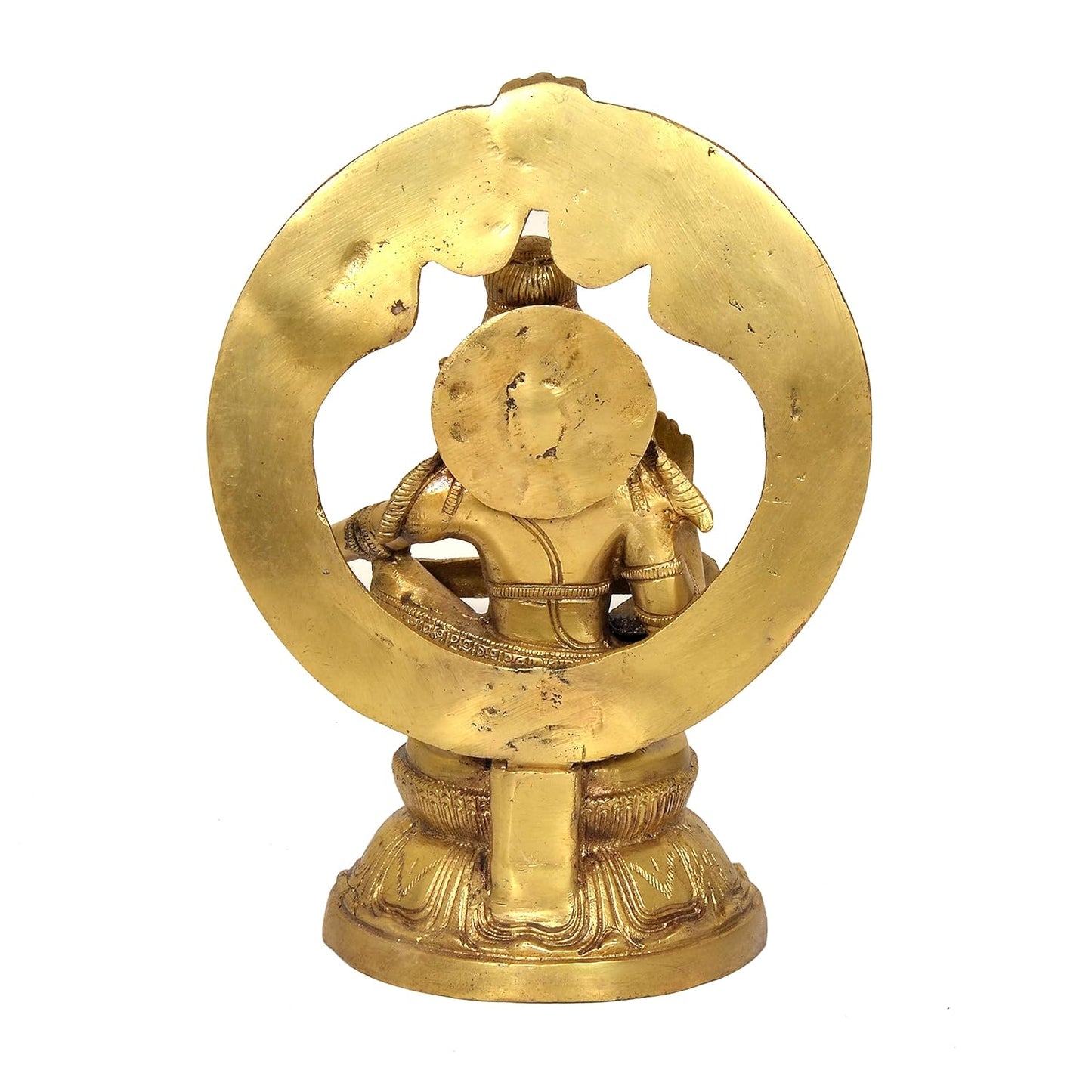 Brass Lord Ayyappa Idol with Prabhavali-ArtyCraftz.com