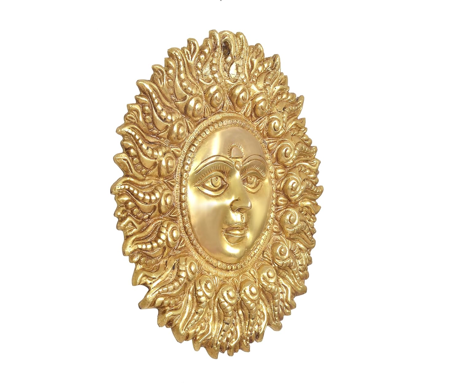 Sun Face Brass Wall Art-ArtyCraftz.com