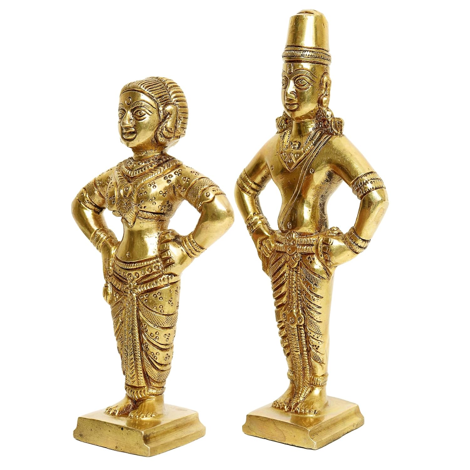 Brass Vitthal Rukmini Idol Set-ArtyCraftz.com