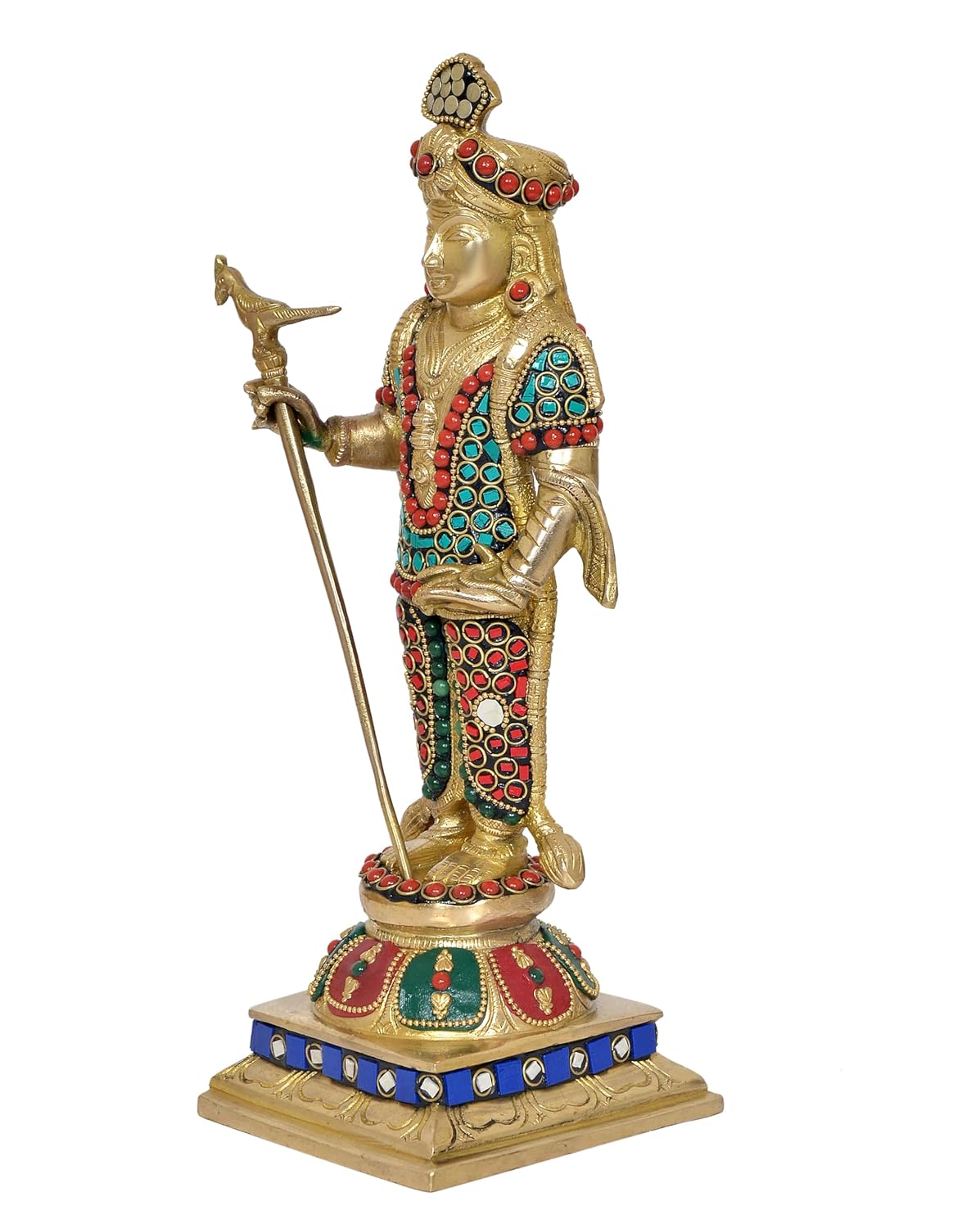 Brass Palani Raja Alangara Murugan Idol-ArtyCraftz.com