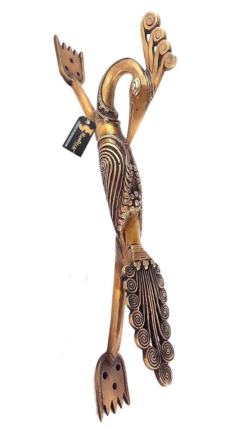Brass Peacock Door Handle-ArtyCraftz.com