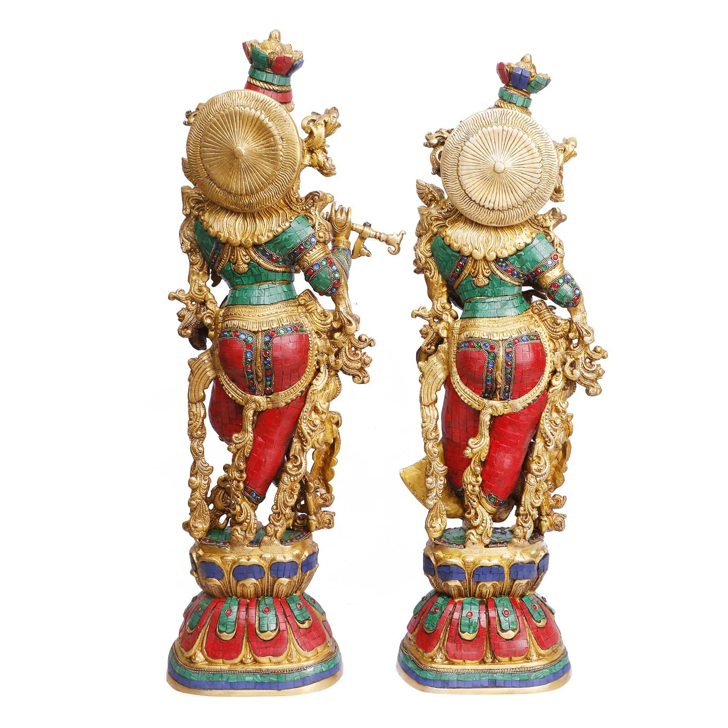 Big Size Radha Krishna Red Idol