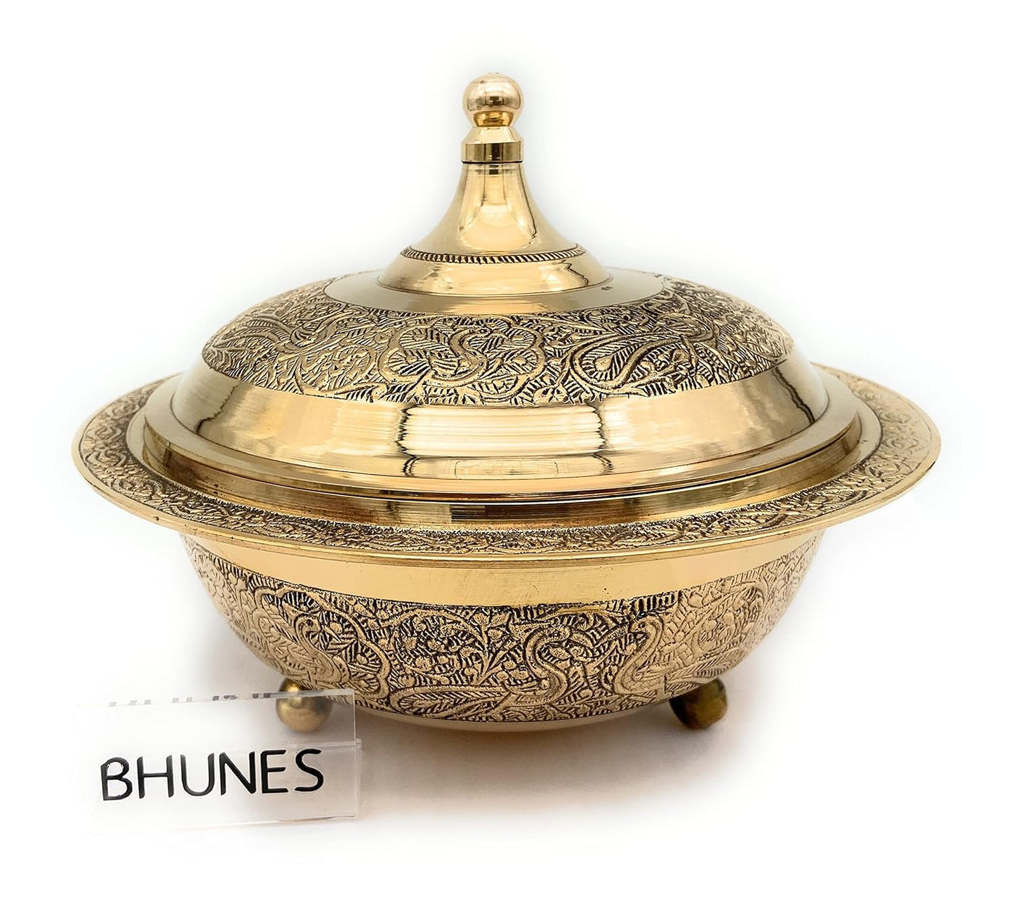 Bhunes Decorative Brass Fruit Bowl | Dry Fruit Bowl