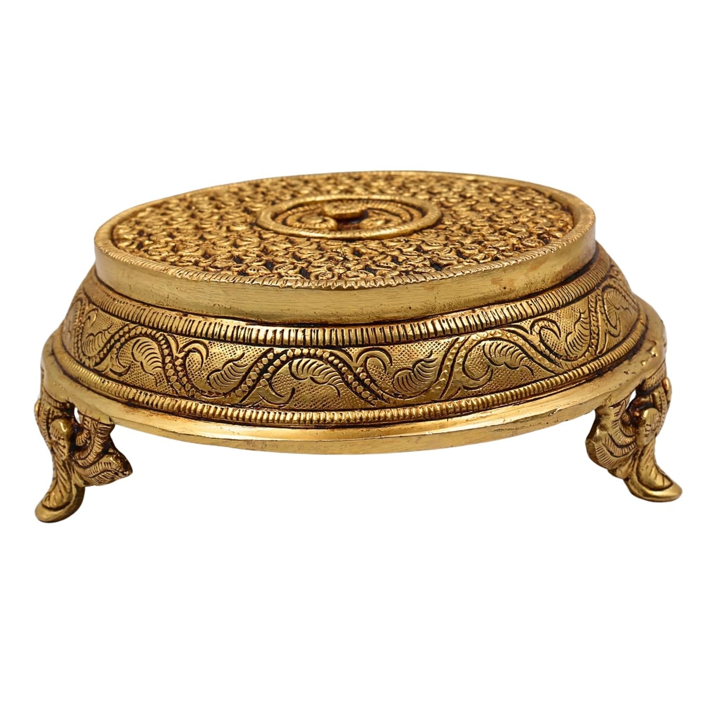 Brass Chowki for Pooja & Idol Placement-ArtyCraftz.com