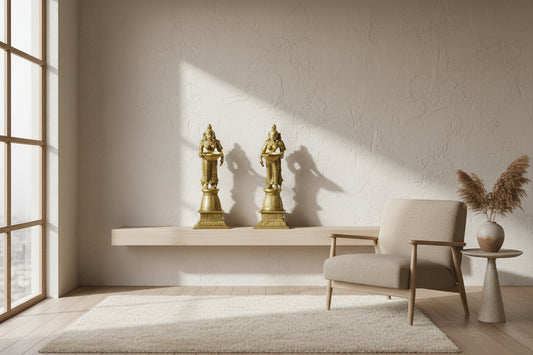 Traditional Brass Deepalakshmi Oil Lamp-ArtyCraftz.com