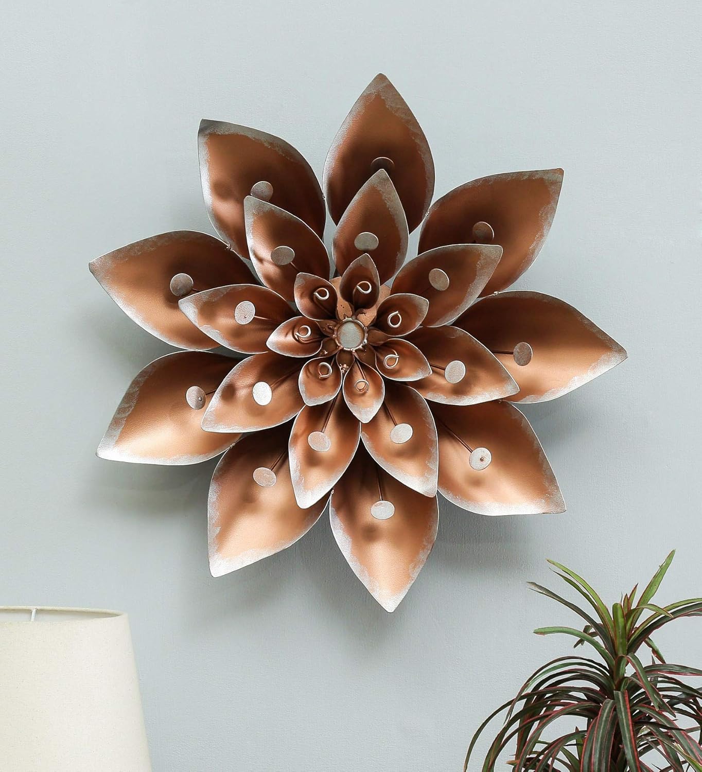 Multicolour Wrought Iron Gala Flower Wall Art - ArtyCraftz.com