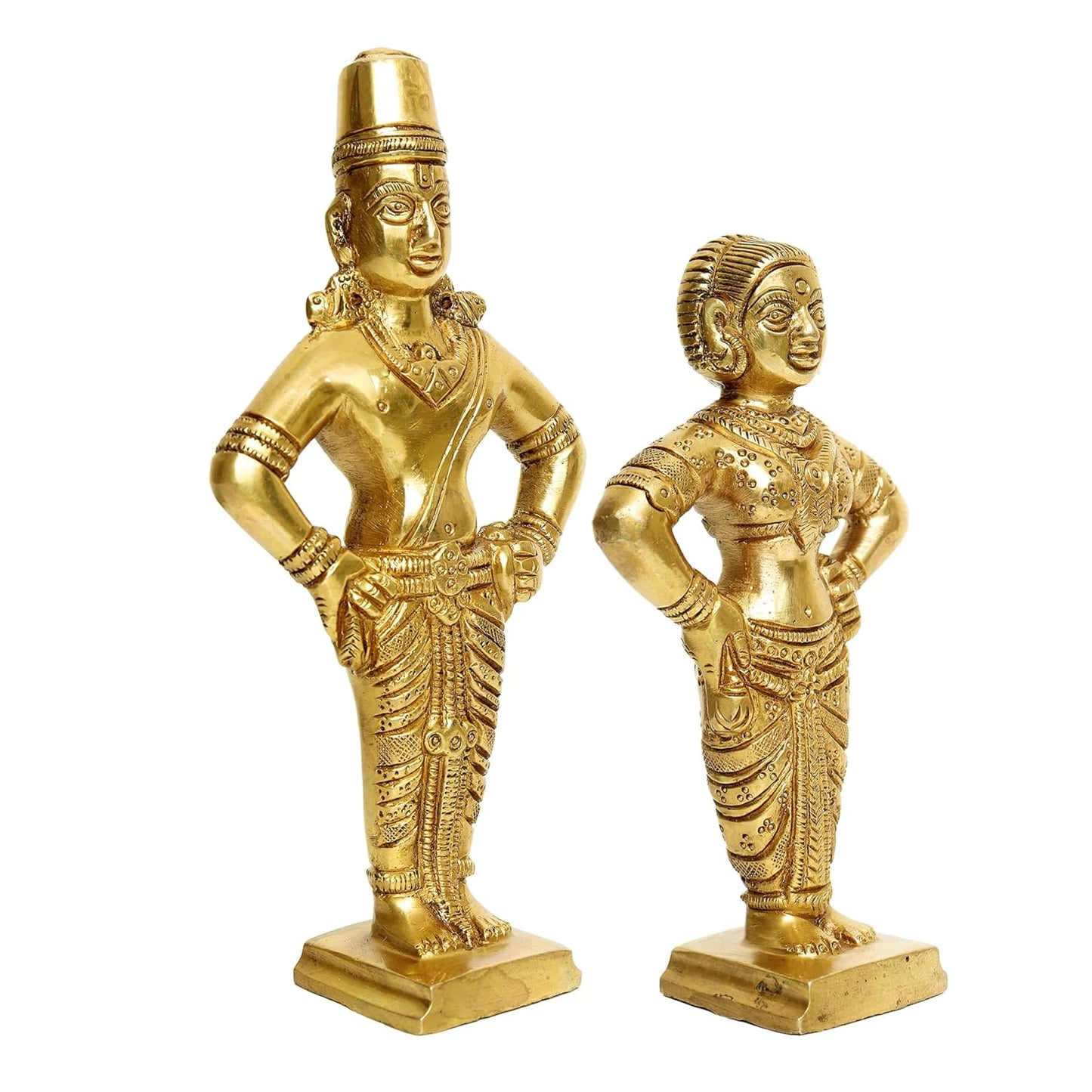 Brass Vitthal Rukmini Idol Set-ArtyCraftz.com