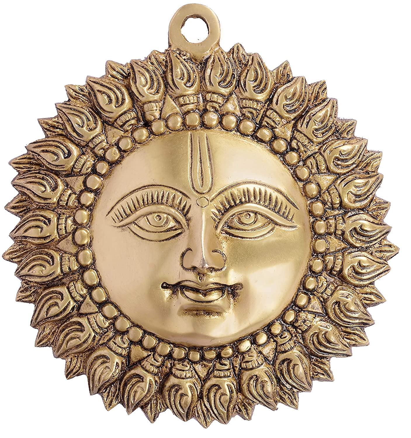 Brass Sun Face Wall Hanging-ArtyCraftz.com