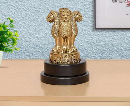 Ashoka Lion Capital Brass Showpiece-ArtyCraftz.com