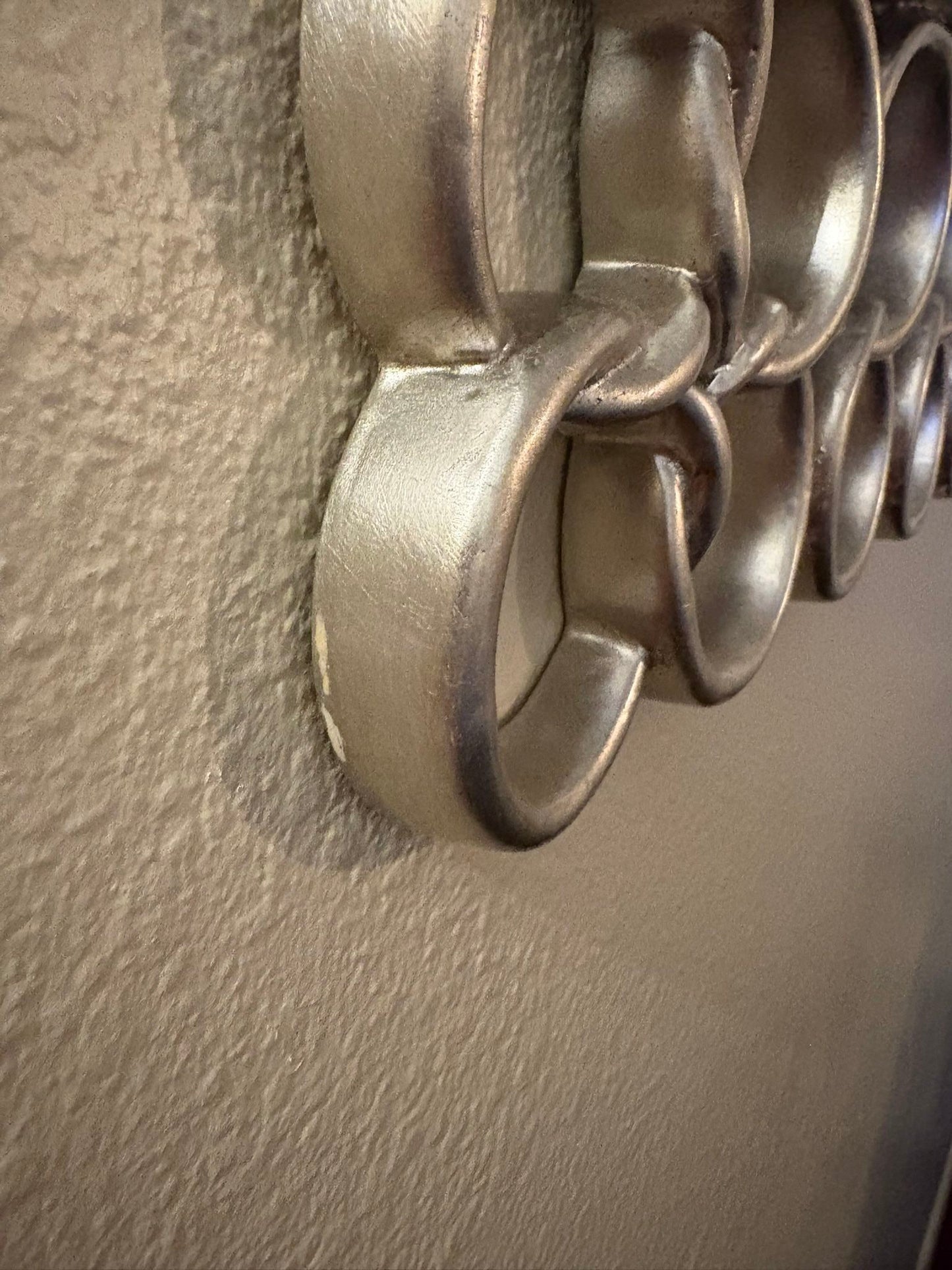 Silver Interlocking Rings Wall Mirror