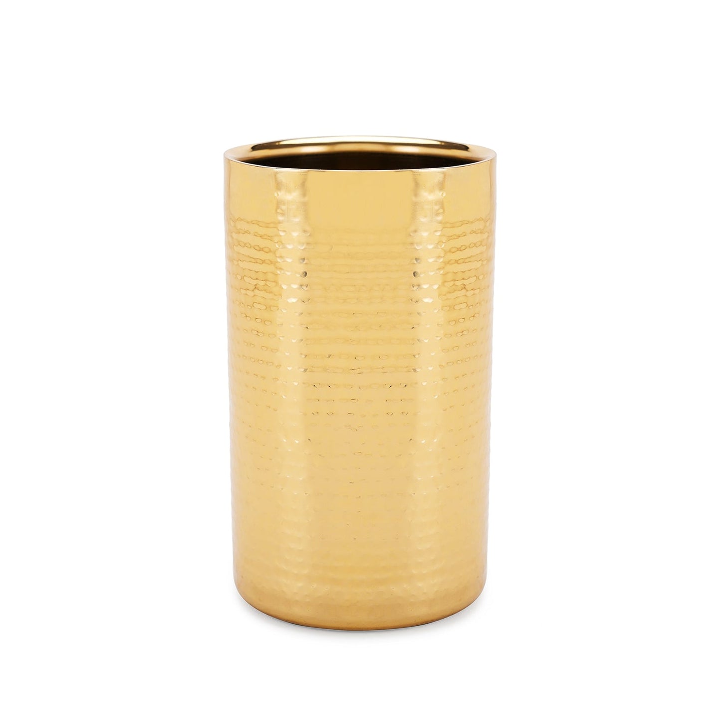 Gold Hammered Metal Wine Chiller