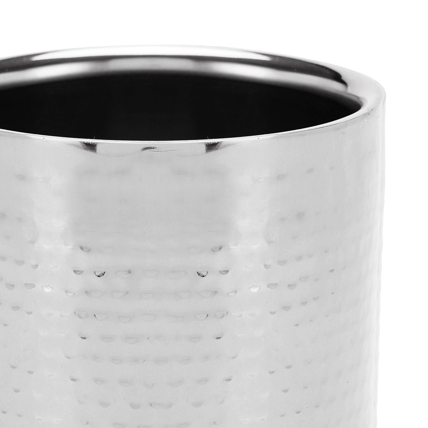 Silver Hammered Metal Wine Chiller