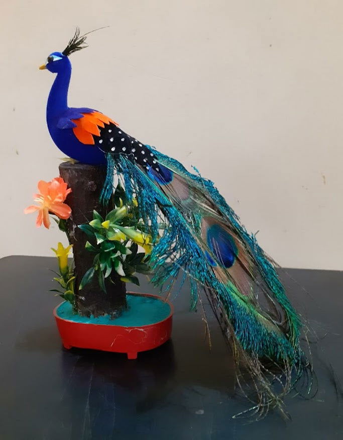 8 Inches Tree Baby Peacock - ArtyCraftz.com