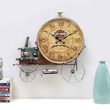 Antique Train Engine Table Clock Show Piece For Living Room