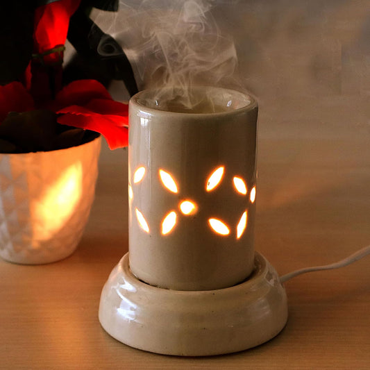 Electric Ceramic Oil Diffuser – Aroma Fragrance Burner for Home & Office