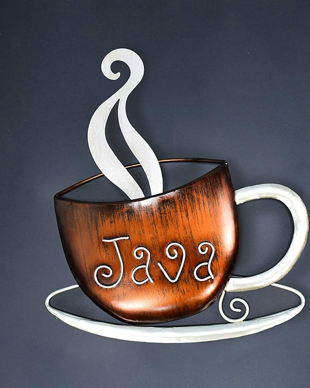 Metal Coffee Cup Wall Decor