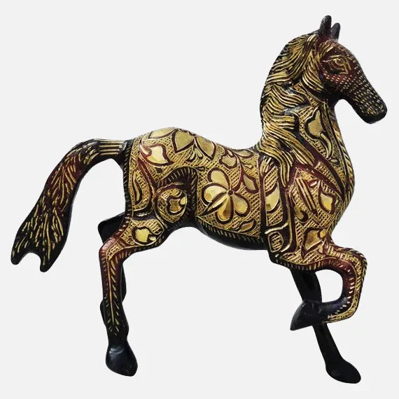 Handcrafted Brass Horse Showpiece for Home Decor and Gifting