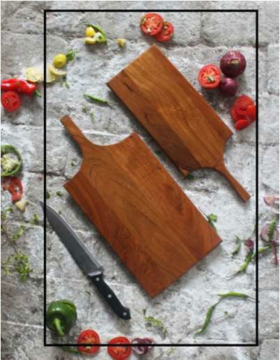 Acacia Wooden Chopping Board for Serving Snacks and Foods - ArtyCraftz.com