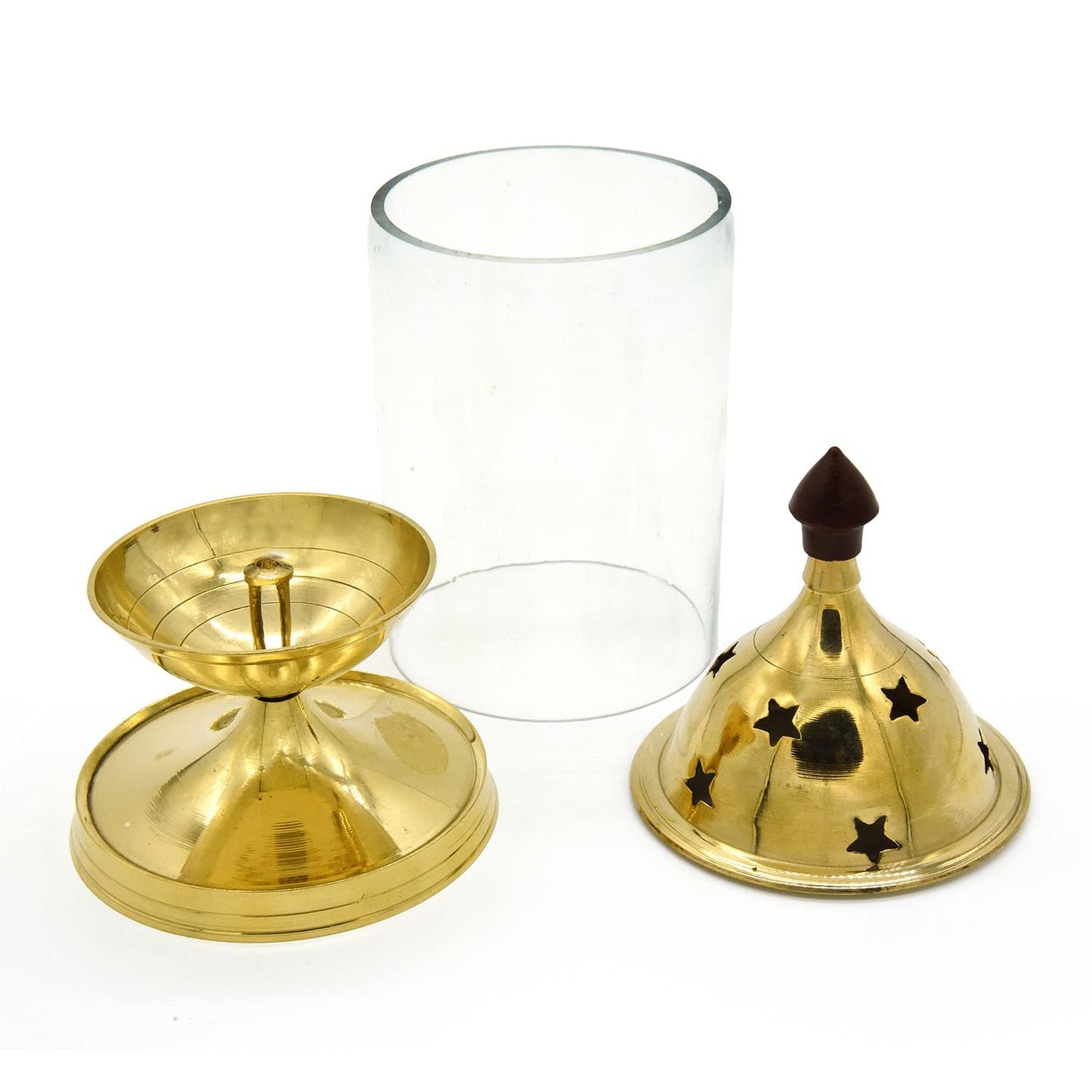 Glass Akhand Diya Oil Lamp