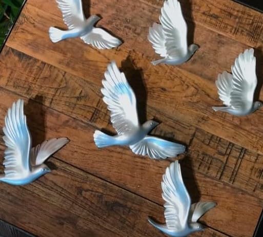 Aluminum Silver Flying Swallow Birds Wall Art -ArtyCraftz.com