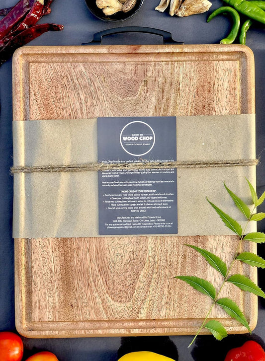 Anti-Bacterial Single Piece Solid Mango Wood Chopping Board with Food Grade Mineral Oil Finish