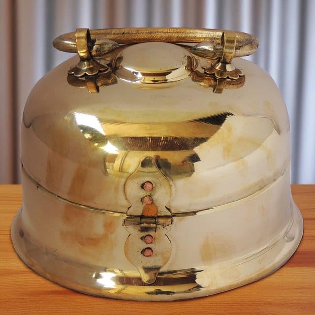 Polished Antique Brass Betel Box