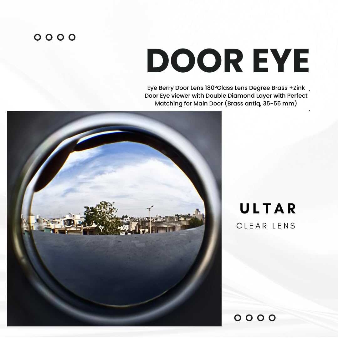 Antique Brass Double Diamond Layer Door Viewer-ArtyCraftz.com