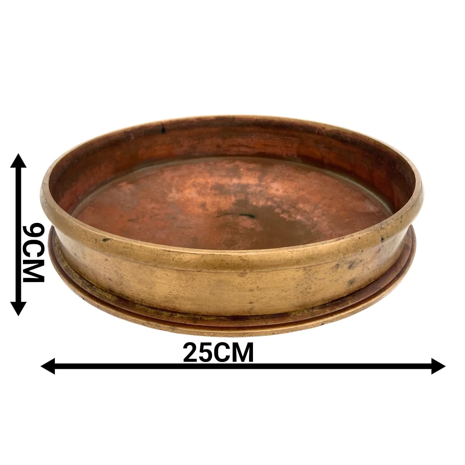 Antique Brass Urli Bowl 25 cm Traditional Decorative Urli for Home & Puja - ArtyCraftz.com
