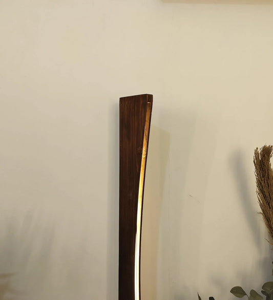 Arc LED Wooden Floor Lamp - ArtyCraftz.com